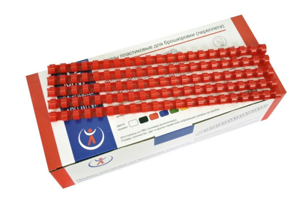 Пластиковые пружины Реалист 12мм, красные (100 шт.) (арт. 2075)