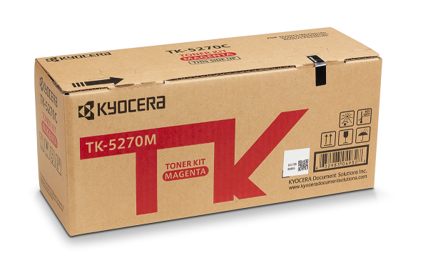 Оригинальный тонер-картридж Kyocera TK-5270M (пурпурный, 6000 стр.) (арт. 1T02TVBNL0)