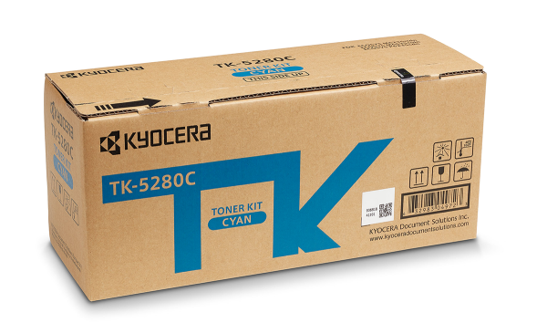 Оригинальный тонер-картридж Kyocera TK-5280C (голубой, 11000 стр.) (арт. 1T02TWCNL0)