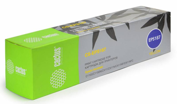 Картридж Cactus желтый (4000стр.) для Epson (арт. CS-EPS187)