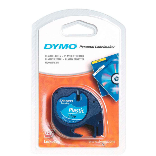 Лента DYMO пластиковая синяя для LT-100H (12 мм x 4 м) (арт. S0721650)