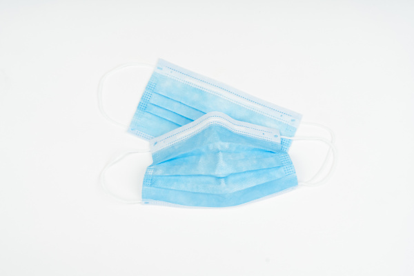 Маска немедицинская одноразовая Noname 3-слойная голубая на резинке (50 штук в упаковке) (арт. )