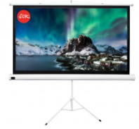 Экран для проектора SOK Cinema 221x124.5см TriScreen 16:9 напольный рулонный белый 100' (арт. SCPST-221x124GR)
