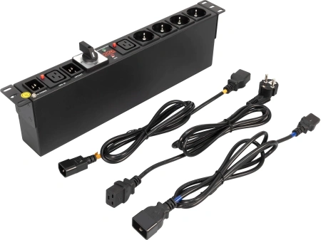 Блок распределения питания Powercom MBS1605-1C19-4Schuko (арт. MBS1605-1C19-4SCHUKO)