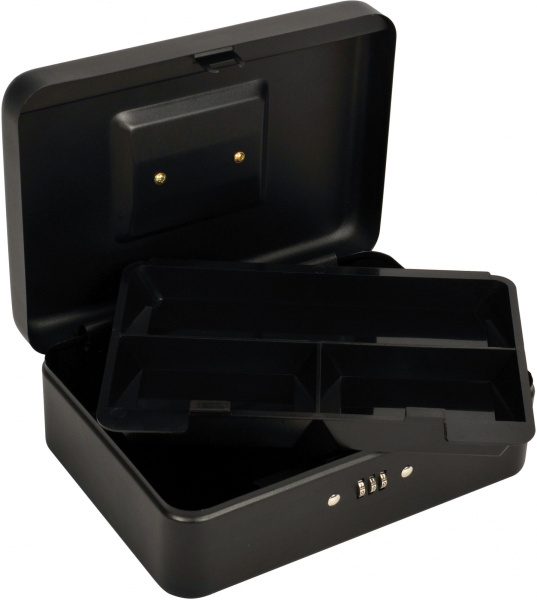 Ящик для денег Cactus (90x250x180, графитовый сталь, 1.13 кг) (арт. CS-DCB-003)