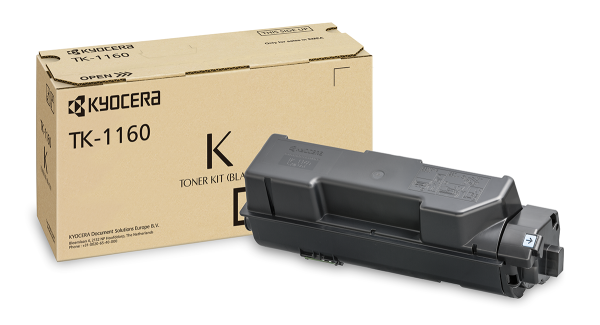 Оригинальный тонер-картридж Kyocera TK-1160 (чёрный, 7200 стр.) (арт. 1T02RY0NL0)