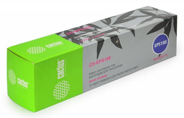 Картридж Cactus пурпурный (4000стр.) для Epson (арт. CS-EPS188)