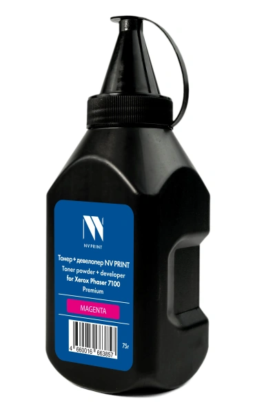 Тонер + девелопер NVP для Xerox Phaser 7100 Premium (75г) Magenta