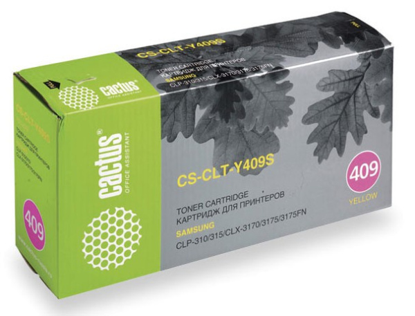 Картридж Cactus желтый (1000стр.) для Samsung (арт. CS-CLT-Y409S)