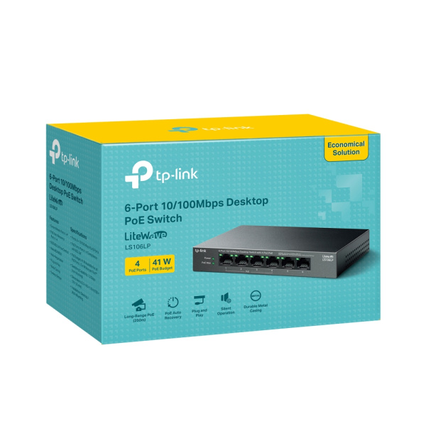Коммутатор TP-Link LS106LP (арт. LS106LP)