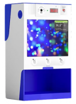 Бесконтактный универсальный дезинфектор для рук Liga Next pro с датчиком измерения температуры и дисплеем, 5 л. (арт. Pro)