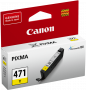 Оригинальный картридж Canon CLI-471 Y (жёлтый, 7 мл.) (арт. 0403C001)