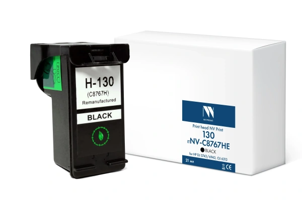 Струйный картридж NVP 130 (NV-C8767HE) Black для HP DJ 5743/6943, OJ 6313 (21мл)
