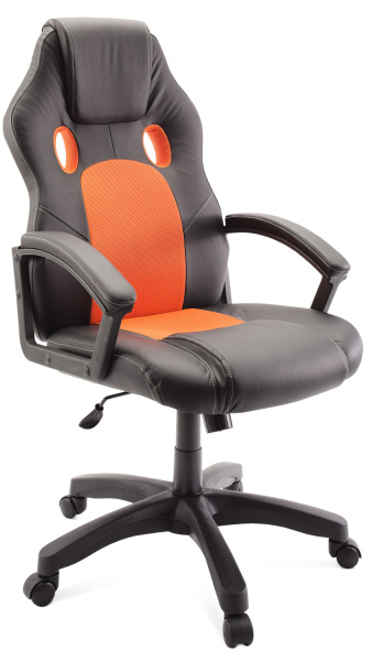 Кресло для геймеров ГЕЛЕОС Ягуар (оранжевый) (арт. Ягуар_оранж)