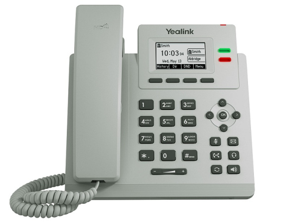 Настольный телефон Yealink SIP-T31P (светло-серый) (арт. SIP-T31P Light Gray)