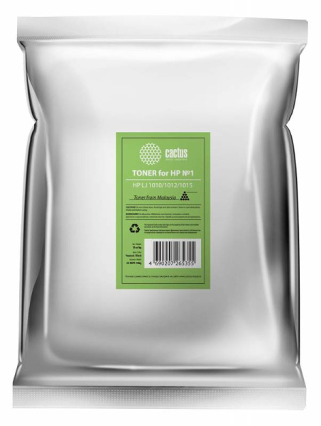 Картридж Cactus CS-THP1-10kg черный пакет 10000гр. (арт. CS-THP1-10KG)