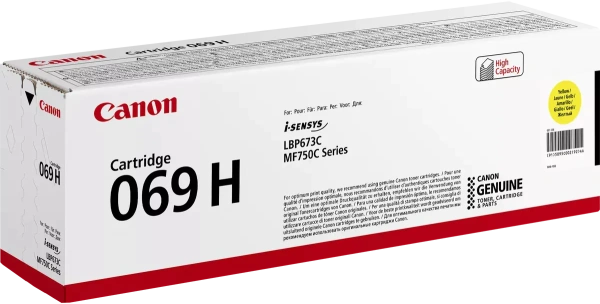 Тонер-картридж Canon 069H Yellow (5500 стр.) (арт. 5095C002)