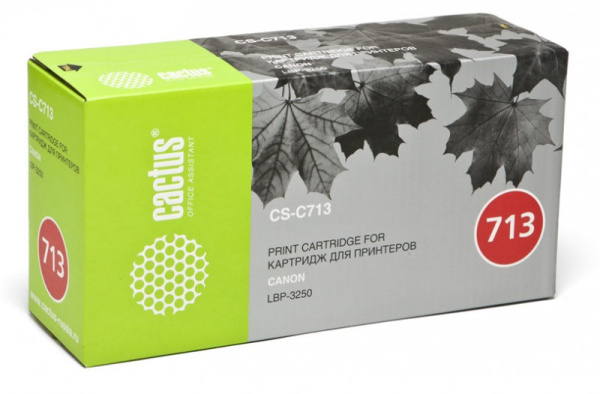 Картридж Cactus черный (2000стр.) для Canon (арт. CS-C713S)