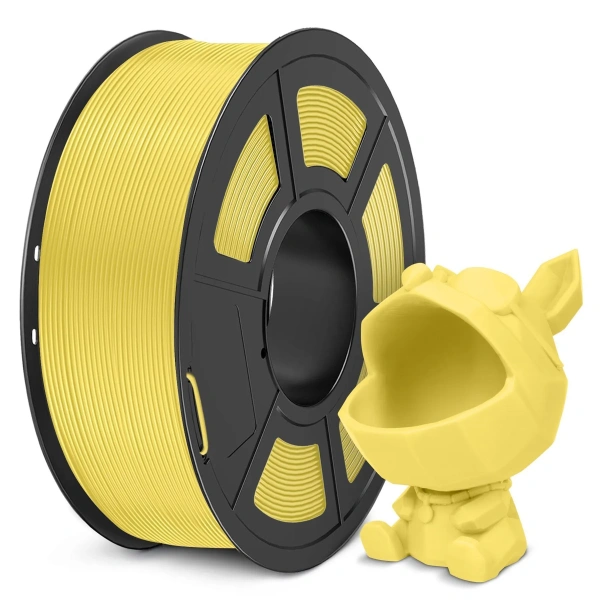 Филамент NVPRINT PLA Meta желтый для 3D печати, диаметр 1.75мм, длина 330 метров, масса 1 кг.