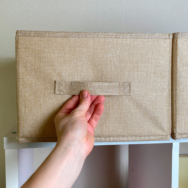 КОРОБ для хранения ГЕЛЕОС Коттон-30 (30х47х21 см) бежевый (арт. КОТТОН-30-БЖ)