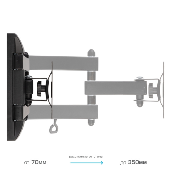 Кронштейн VLK TRENTO-3 чёрный для TV 10-32″ (арт. 51003)