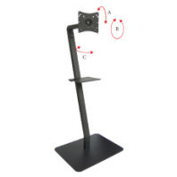 Стойка напольная для монитора OMB 55″ CLOUD MAXI (black) (арт. 0.258)