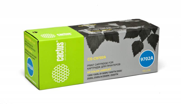 Картридж Cactus Тонер Картридж CS-C9702A желтый для HP (4000стр.) (арт. CS-C9702A)