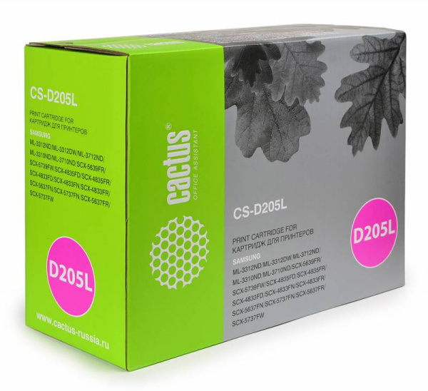 Картридж Cactus черный (5000стр.) для Samsung (арт. CS-D205L)