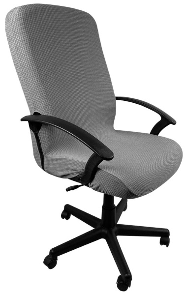 Чехол на компьютерное кресло ГЕЛЕОС 315Л (размер L, кубик, серый) (арт. ГЧ00315Л)