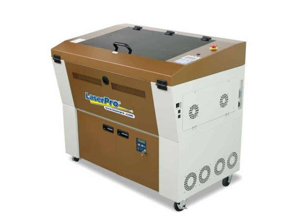 Лазерный гравер GCC LaserPro S290LS 20 Вт (компрессор + сотовый стол + поворотная ось)