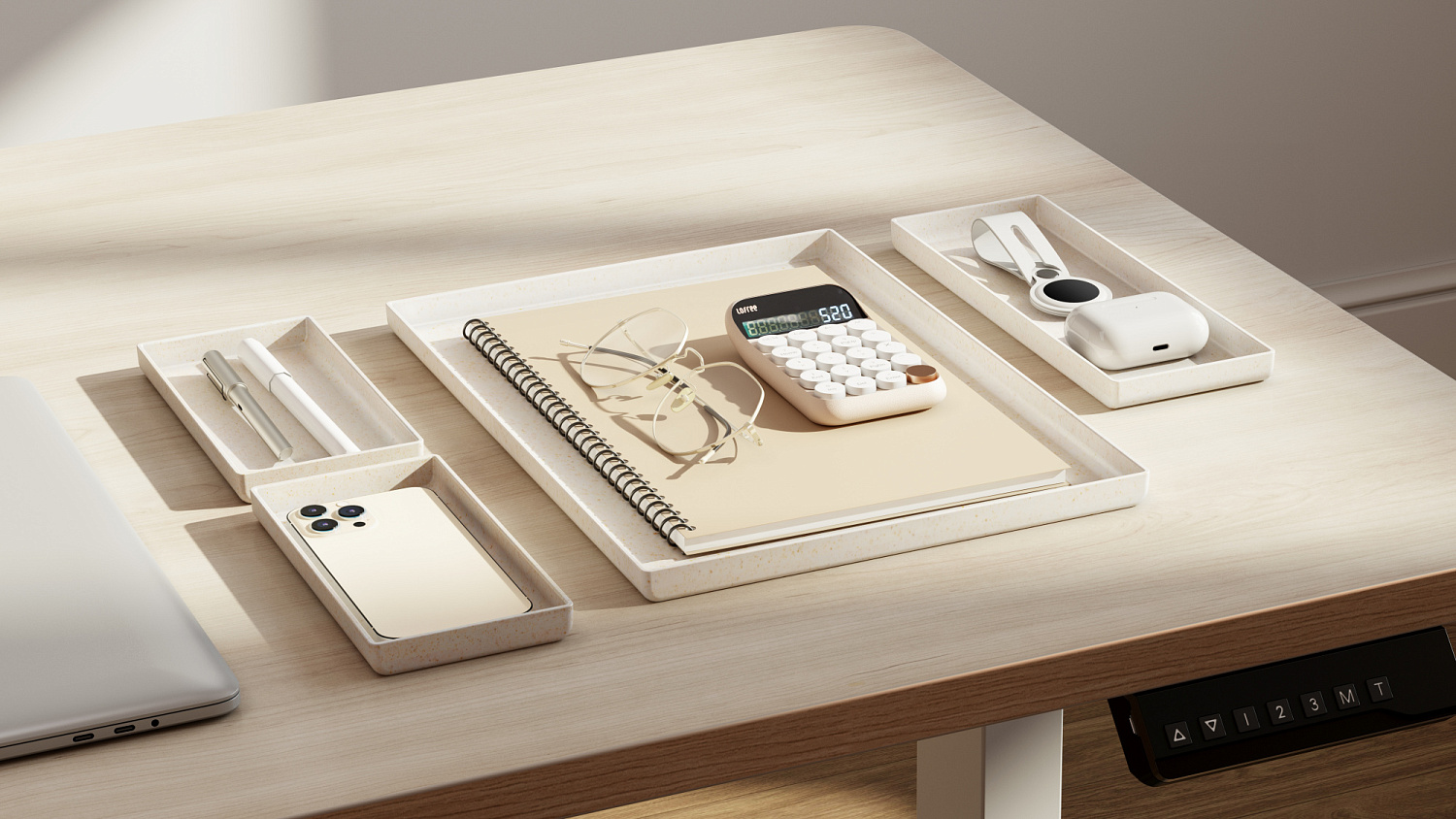 Подставка для ноутбука Cactus (402x346x36 мм, бамбук) (арт. CS-NB-BAMB)