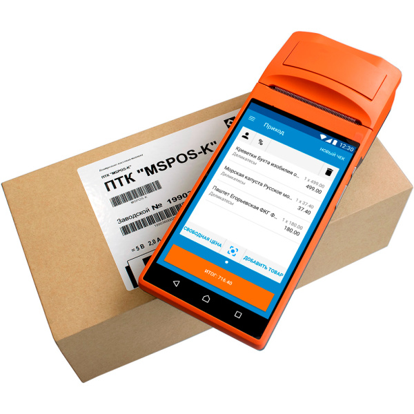 Онлайн-касса Mertech MSPOS-K ПО 1С без ФН (арт. 7122)