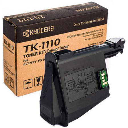 Оригинальный тонер-картридж Kyocera TK-1110 (чёрный, 2500 стр.) (арт. 1T02M50NXV)