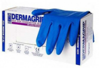 Перчатки анатомические особо прочные LAMSYSTEMS DERMAGRIP HIGH RISK POWDER FREE, Малайзия, 25 пар/упак. (арт. 93072)