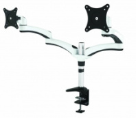 Кронштейн для двух мониторов Cactus черный 13″-27″ макс.8кг настольный поворот и наклон (арт. CS-VM-D08-BK)