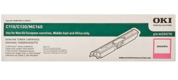 Тонер-картридж OKI пурпурный для C110/130/MC160 (2500 стр.) (арт. 44250730)