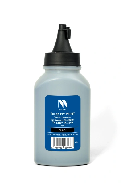 Тонер NVP для Kyocera TK-5220/TK-5230/TK-5240 Type2 (65г) Black