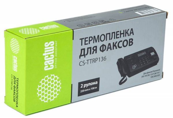 Термопленка Cactus (2шт) 100м для Panasonic (арт. CS-TTRP136)
