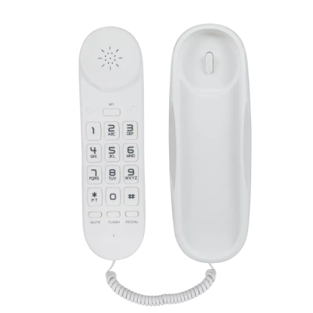 Проводной телефон SANYO RA-S120W компактный проводной аналоговый, в прочном корпусе (арт. RA-S120W)