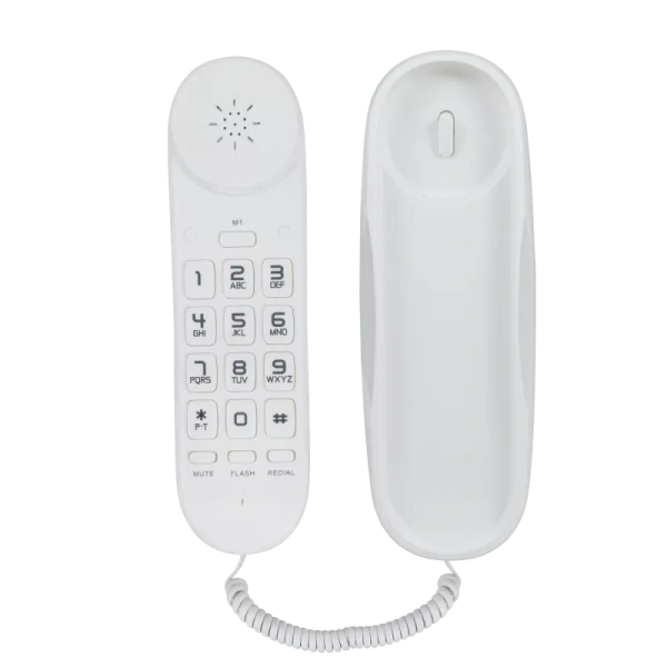 Проводной телефон SANYO RA-S120W компактный проводной аналоговый, в прочном корпусе (арт. RA-S120W)