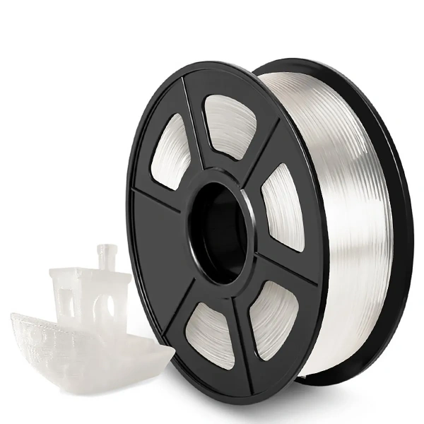 Филамент NVPRINT ABS прозрачный для 3D печати, диаметр 1.75мм, длина 330 метров, масса 1 кг.