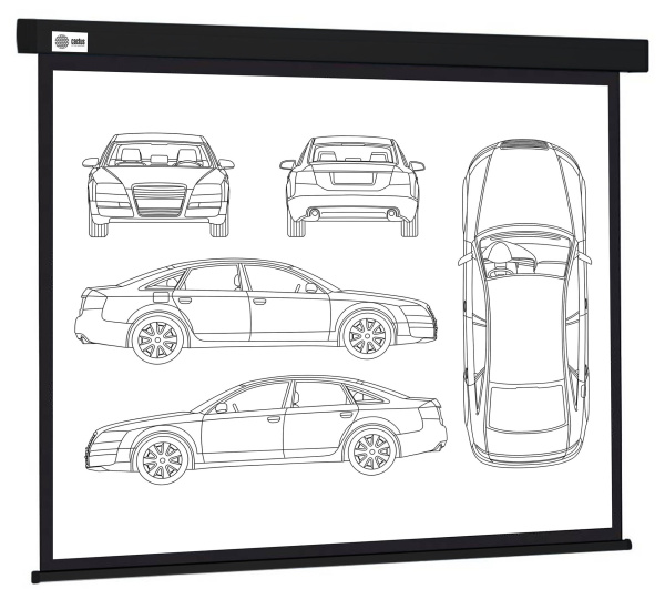 Экран Cactus Wallscreen (213x213см) (арт. CS-PSW-213X213-BK)