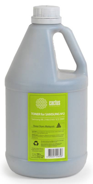 Тонер Cactus черный флакон 1000гр. для принтера Samsung (арт. CS-TSG2-1000)