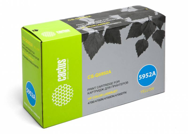 Картридж Cactus Тонер Картридж CS-Q5952A желтый для HP (10000стр.) (арт. CS-Q5952A)