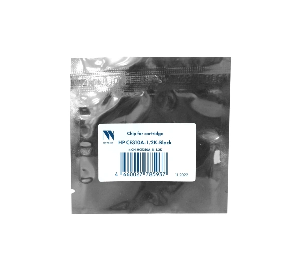 Чип NVP для HP CE310A Black для HP CLJ CP1025/CP1025nw /Canon 729 (1200 стр.)