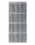 Органайзер ГЕЛЕОС подвесной, 16 карманов, «Грей» / Серый, 45х103 см (арт. ГРЕ-02)